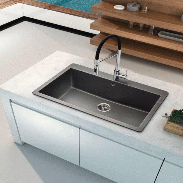 Νεροχύτης Schock Cristadur Mono 15090 (83.8x53cm)