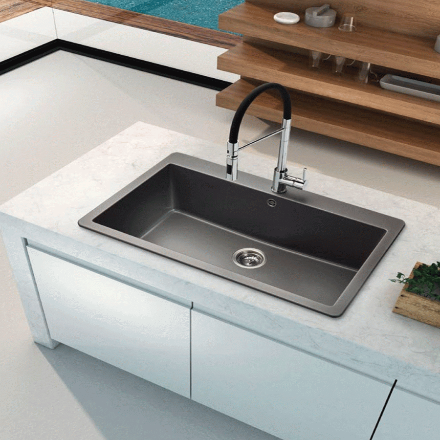 Νεροχύτης Schock Cristadur Mono 15090 (83.8x53cm)