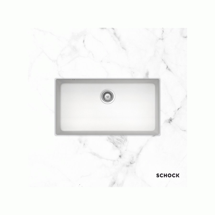 Νεροχύτης Schock Cristadur Mono Υποκαθήμενος 15090 (83.8x46.9cm)