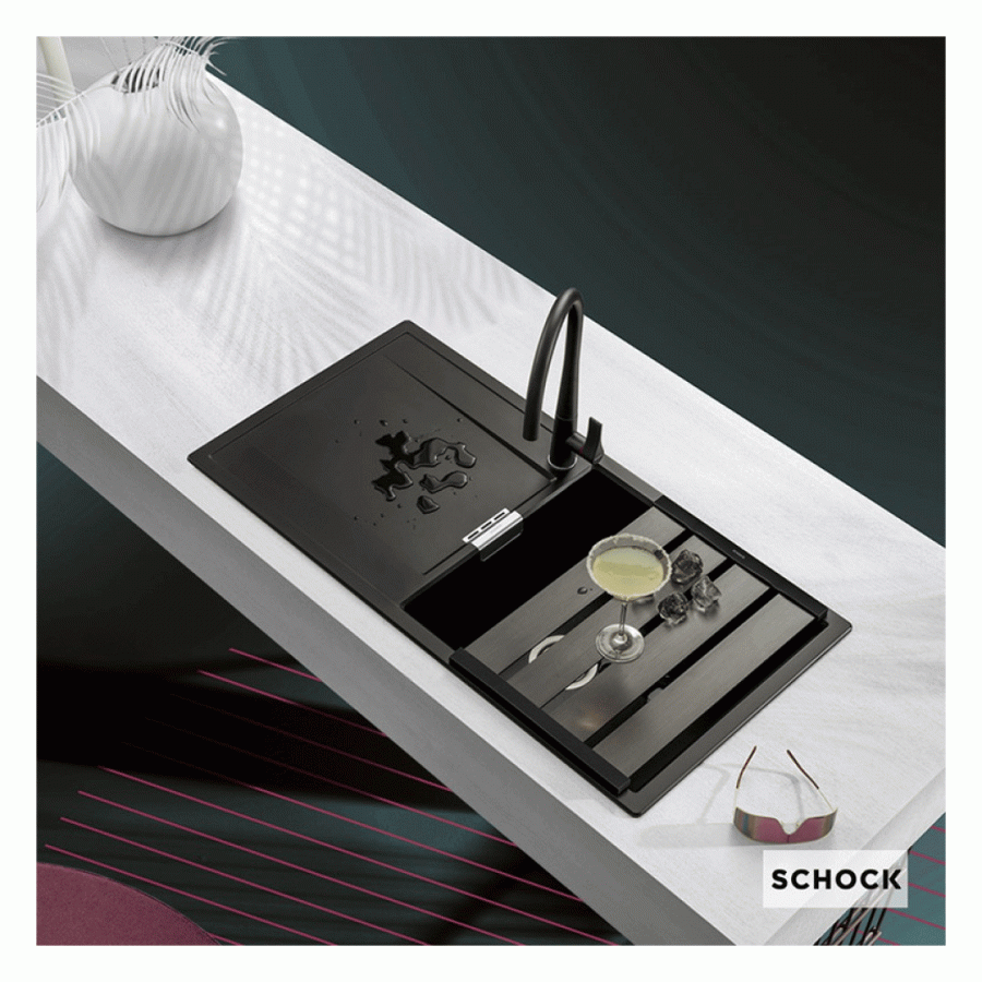 Νεροχύτης Schock Cristadur Mono 15100 (100x51cm)