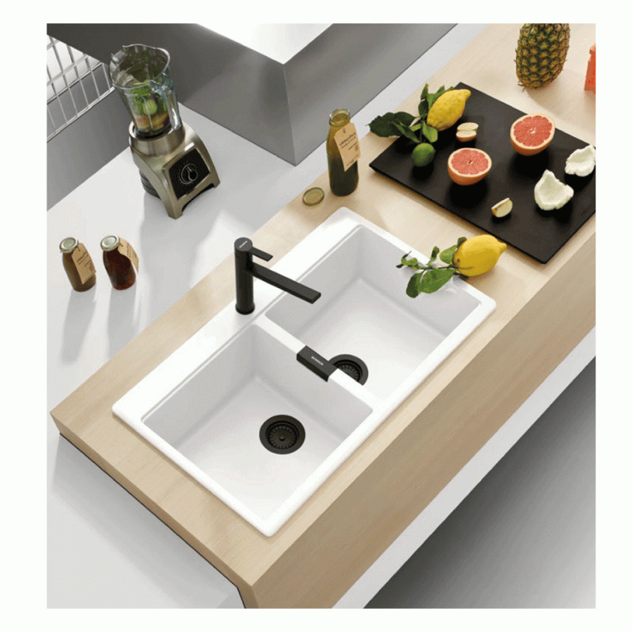 Νεροχύτης Schock Cristadur Mono 15295 (86x50cm)