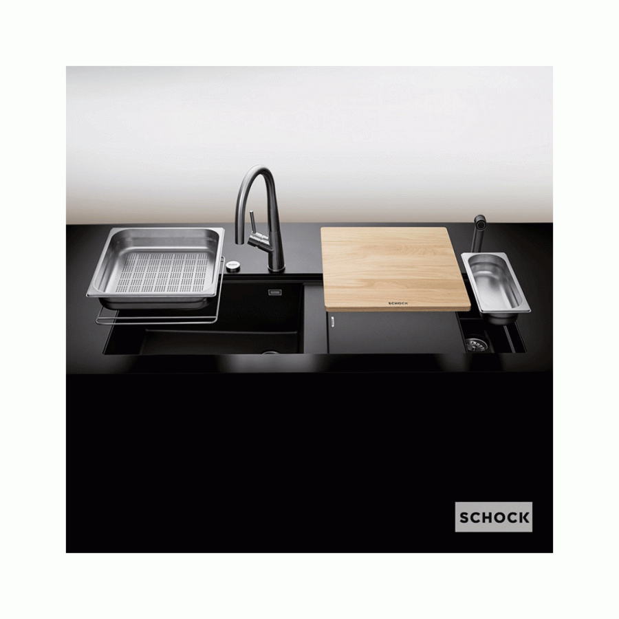 Νεροχύτης Schock Cristadur Prepstation Υποκαθήμενος 81500U (114X46cm)