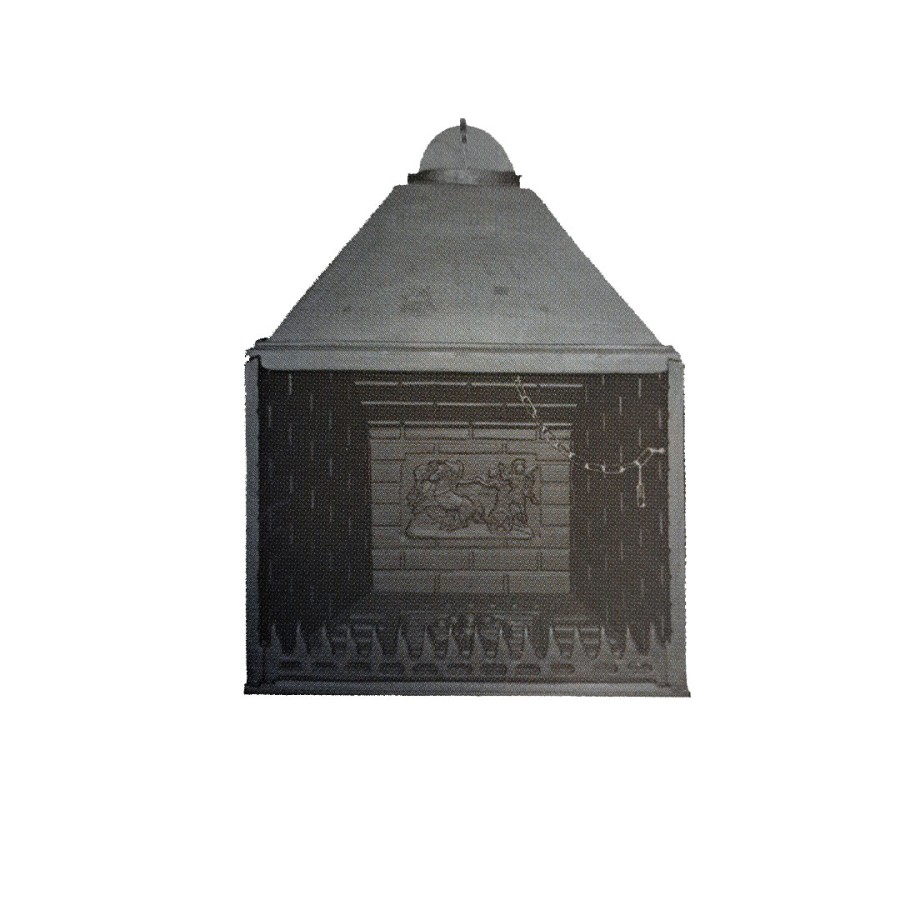 T75 Flat| Μαντεμένιο τζάκι - Ανοιχτού τύπου