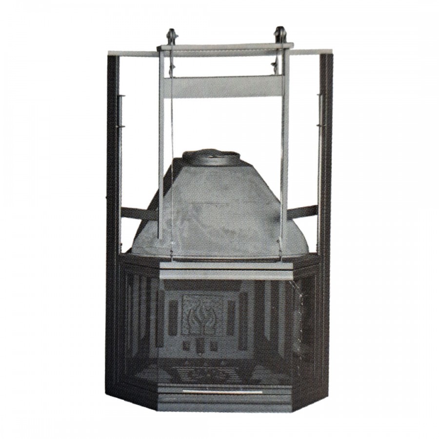 T80 Prisma Linear| Μαντεμένιο τζάκι - Κλειστού τύπου