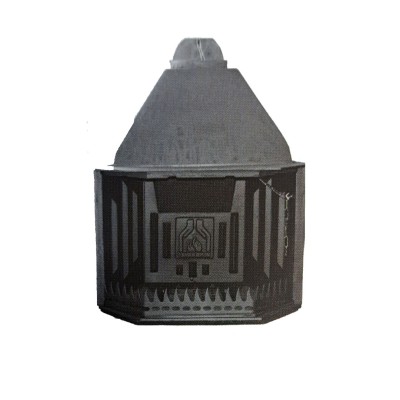 T80 Prisma| Μαντεμένιο τζάκι - Ανοιχτού τύπου