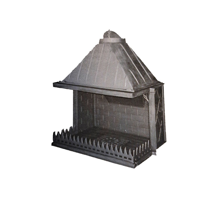 T80 Three-Side| Μαντεμένιο τζάκι - Ανοιχτού τύπου