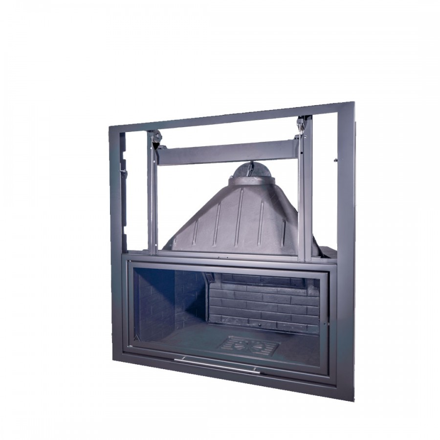 T90 Flat| Μαντεμένιο τζάκι - Κλειστού τύπου