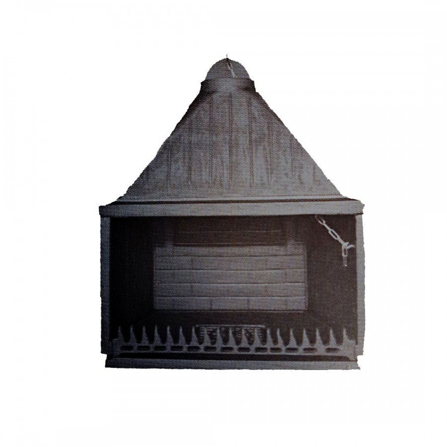 T90 Flat| Μαντεμένιο τζάκι - Ανοιχτού τύπου