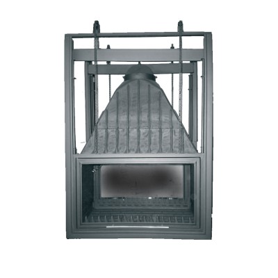 T90 Flat See Through| Μαντεμένιο τζάκι - Κλειστού τύπου